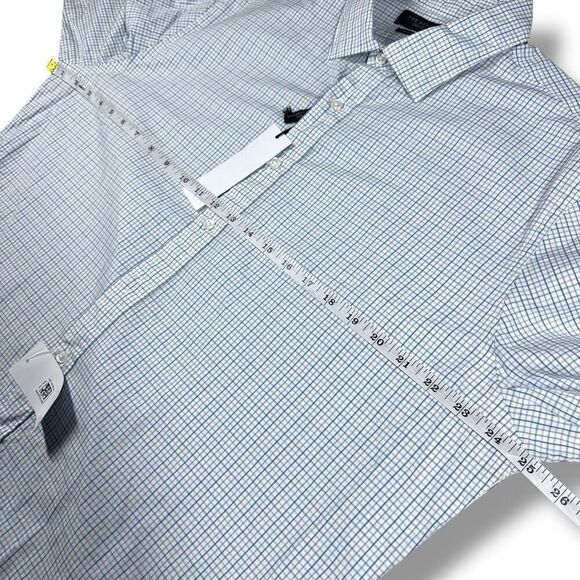 NWT Bloomingdales Button Down Shirt Mens Size Extra Large XL Slim Fit Stretch Bl - Picture 7 of 9